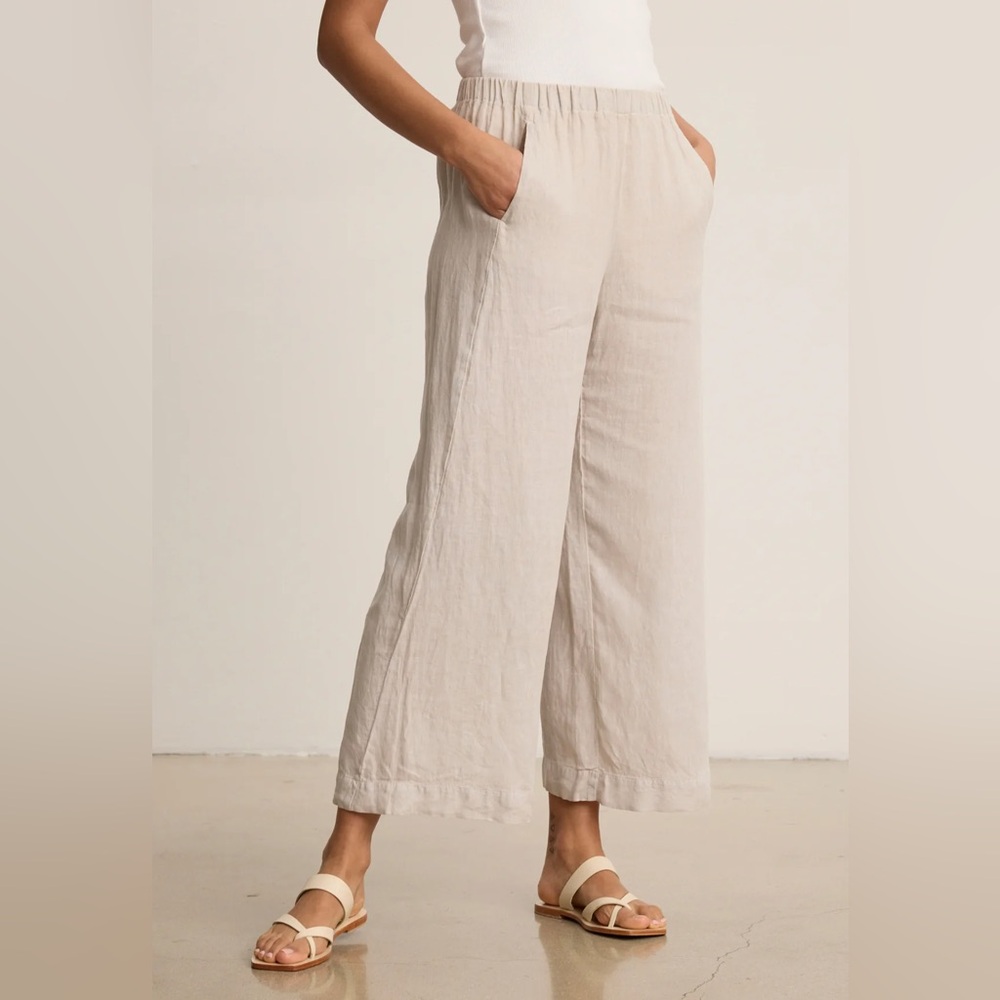 Anthropologie Velvet by Graham & Spencer Lola Linen Pants Size Petite XS